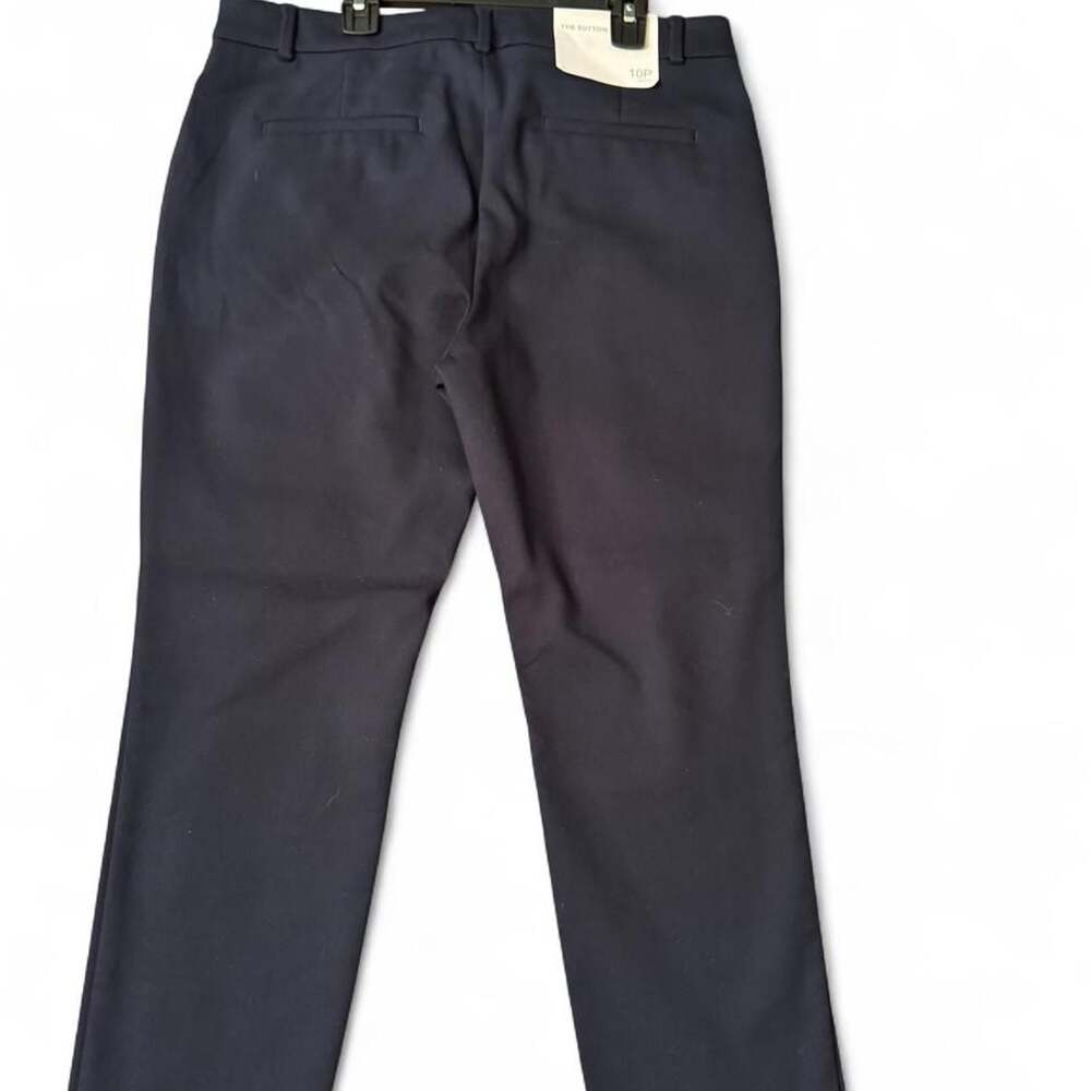 LOFT The Sutton Skinny Pants Navy Blue 10P